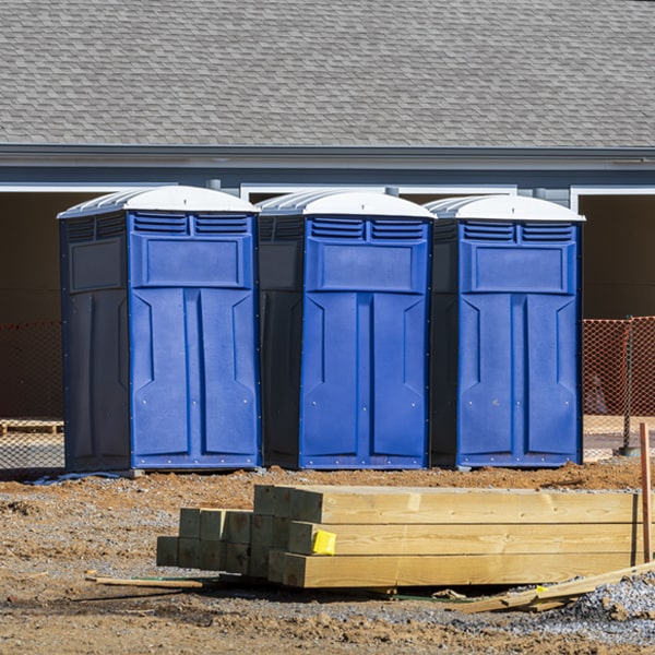 is there a specific order in which to place multiple portable toilets in Chatham